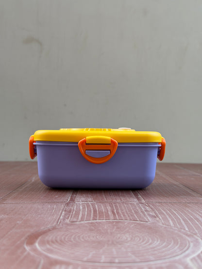 Leak-Proof,single compartment Lunch Box with spoon