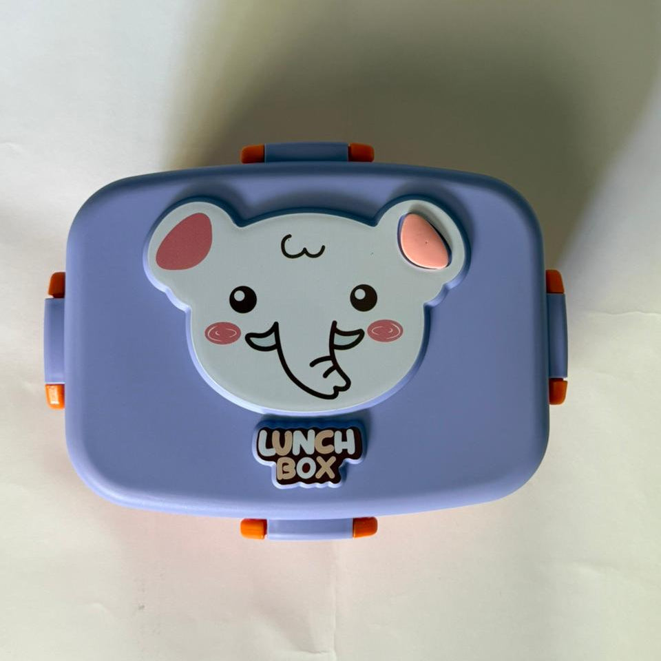 Leak-Proof,single compartment Lunch Box with spoon