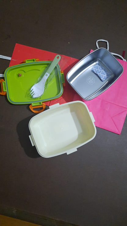 Leak-Proof Stainless Steel Lunch Box with spoon