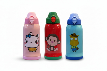 Three water bottles side by side